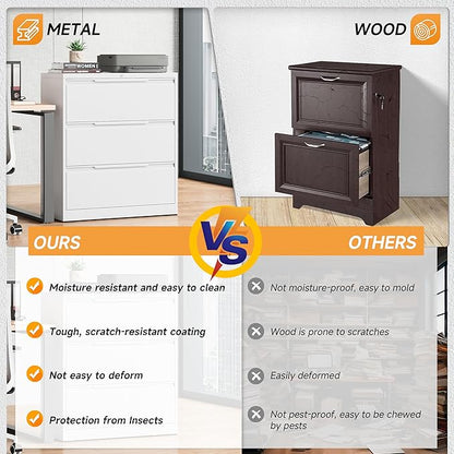 Bestoo 3-Drawer File Cabinet - Image 5