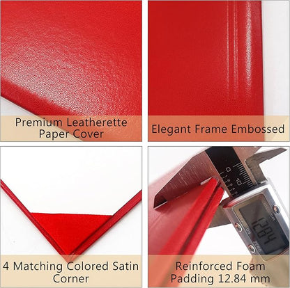 GraduationMall 11"x14" Smooth Padded Diploma Cover Certificate Holder Red - Image 3