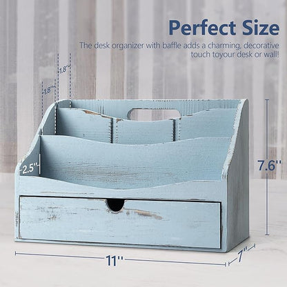 Rebee Vision Pine Wooden Mail Organizer - Image 2