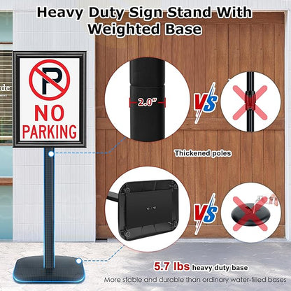 VAIIGO 3 Pack Heavy Duty Sign Holder Stand 11x17 Inch - Image 2