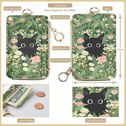 bolimoss Black Cat Lanyard Wallet - Image 2