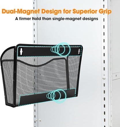 AGPTEK Magnetic File Holder, Hanging Wall Storage Rack - Image 3