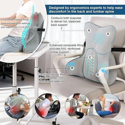 Ailuteie Lumbar Support Pillow – Multi-Functional Ergonomic Back Cushion - Image 4