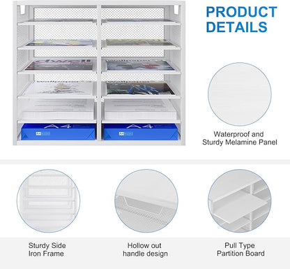 PAG-Mass Mail Sorter for Desk, Countertop Literature Organizer, Student Mailbox - Image 8
