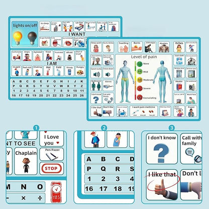 2 Pcs 15''x 11''Nonverbal Communication Board, - Image 4