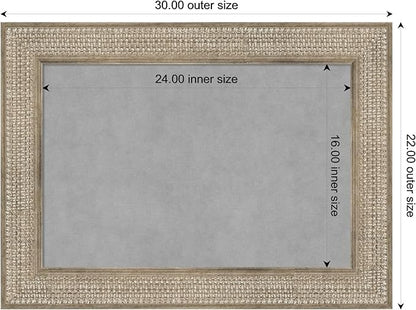 Amanti Art Silver Framed Magnetic Board 22x30 Medium Vision Board - Image 3