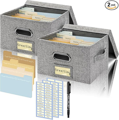 Remowith Greeting Card Organizer and Storage Box by Remowith