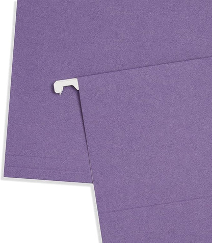 25 Blue Summit Supplies Purple Hanging File Folders - Image 5