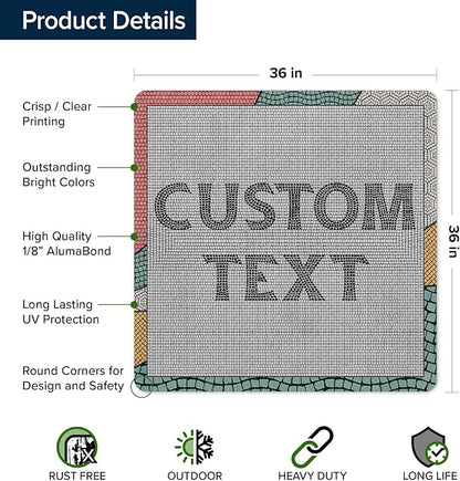 Custom Sign, Custom Street Sign, 11 Font Colors, 13 Font Styles, 4 Hole Options - Image 6