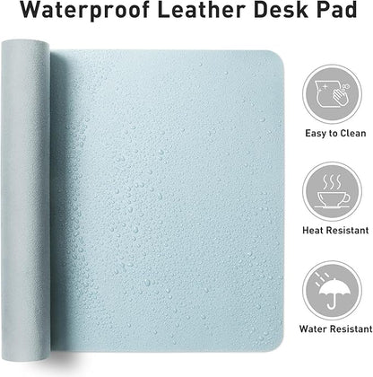 Aothia Faux Leather Desk Mat – Large Mouse Pad, Non-Slip PU Leather Blotter - Image 7