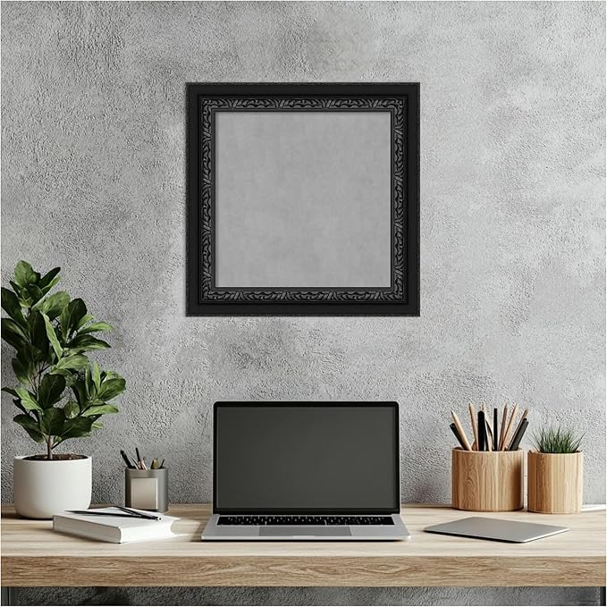 Amanti Art Black Framed Magnetic Board 16x16 X-Small Vision Board - Image 5