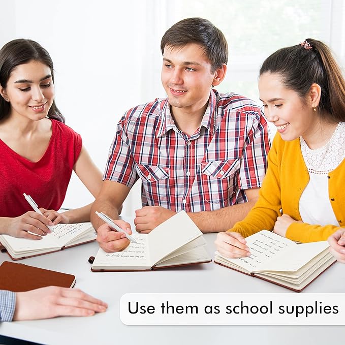 5 Pack Journal Notebook Bulk for School, Feela Hardcover Business Notebooks - Image 5