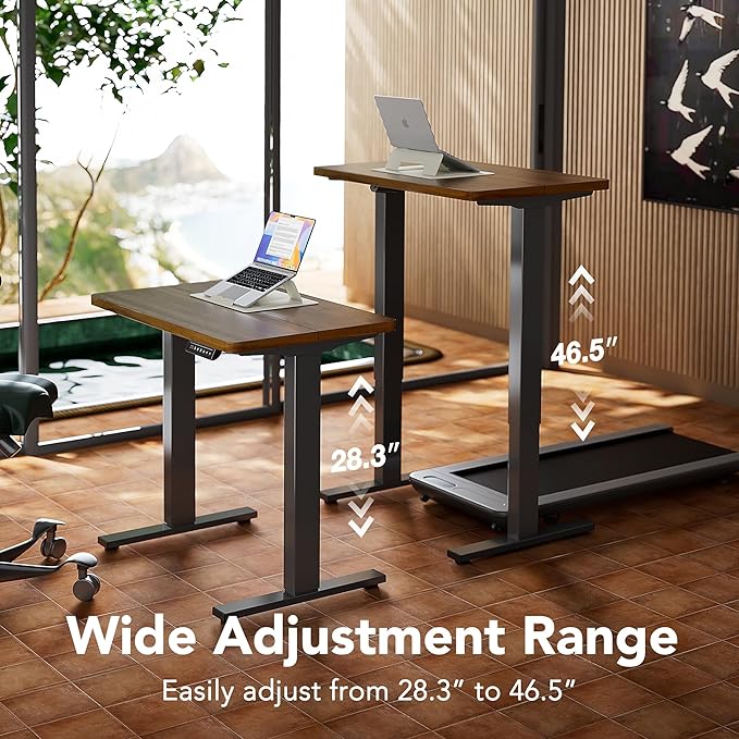 HUANUO 48" x 24" Electric Standing Desk Adjustable Height, 4 Memory Height - Image 4
