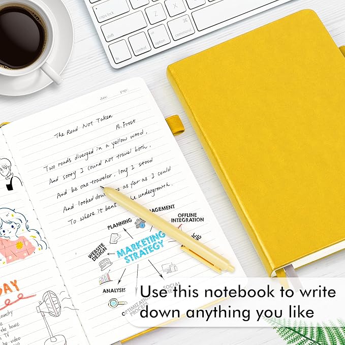 feela 18 Pack Journal Notebook for Work, Business Notebook Bulk Hardcover Lined - Image 4