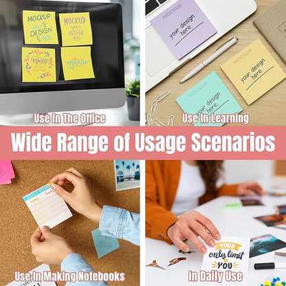 Bulk Personalized Sticky Notes 3"x3" – Custom Logo or Text Notepads, 50 Sheets - Image 5