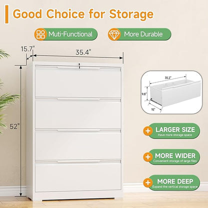 LONGLINK 4 Drawer Lateral File Cabinets - Image 3