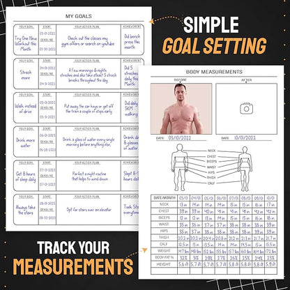 Nextnoid Hardcover Fitness Journal Workout Planner - Image 4