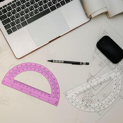 Zonon 12 Pack 6 Inch Plastic Protractor Christian Charity Donation 180 Degrees - Image 7