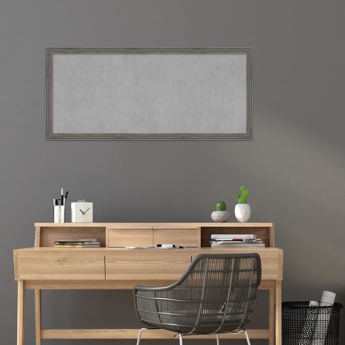 Amanti Art Grey Framed Magnetic Board 23x51 Oversize Vision Board - Image 5