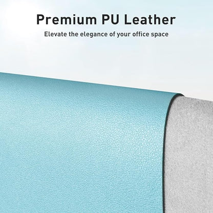 Aothia Faux Leather Desk Mat – Large Mouse Pad, Non-Slip PU Leather Blotter - Image 2