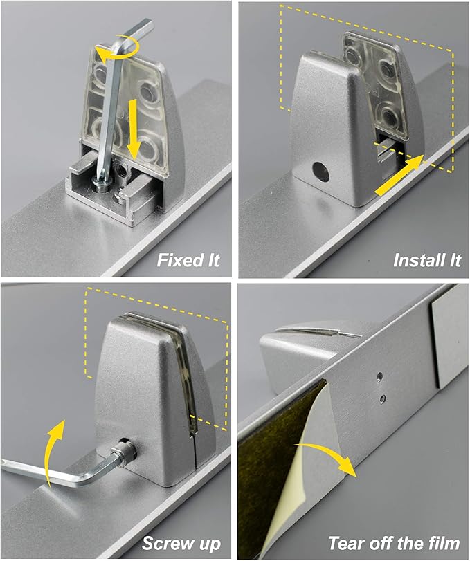 2 Pcs Sneeze Guard Clamp, Bracket Sneeze Guard Shield Base - Image 4