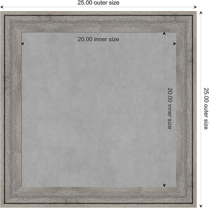 Amanti Art Grey Framed Magnetic Board 25x25 Medium Vision Board - Image 4