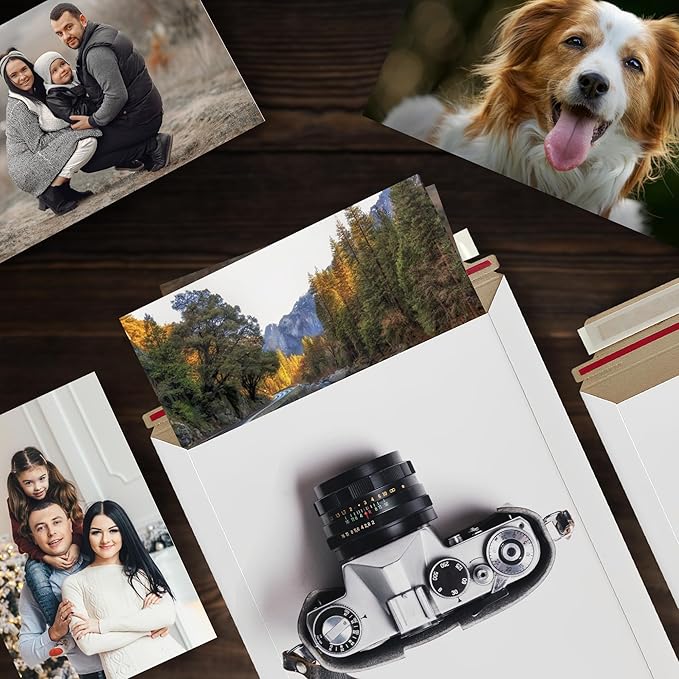 100 Pack 9.75x12.5 Inches Rigid Mailers – Self Adhesive White Stay Flat Mailers - Image 9