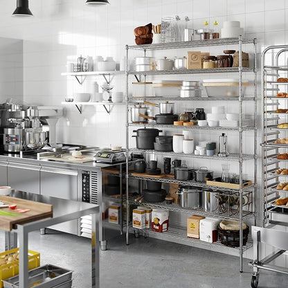 Regal Altair 14" Deep x 54" Wide x 86" Height Wire Shelving Kit | 8-Tier | NSF - Image 4