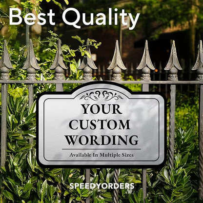 Custom Decorative Metal Signs, Personalized Aluminum Driveway Sign, Waterproof - Image 8