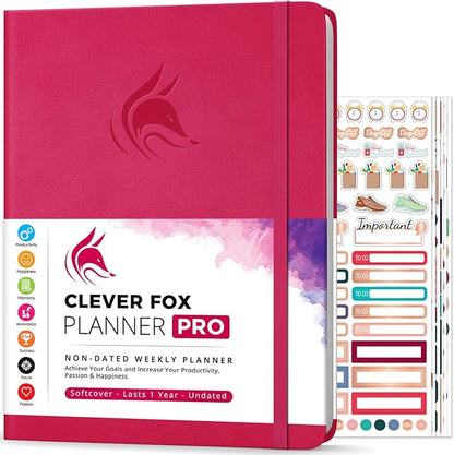 Clever Fox Planner PRO – Weekly & Monthly Life Planner to Increase Productivity by CleverFox