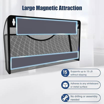 LQPAFZ Magnetic File Holder 1 Pockets File Folder Organizer, Office Hanging - Image 2