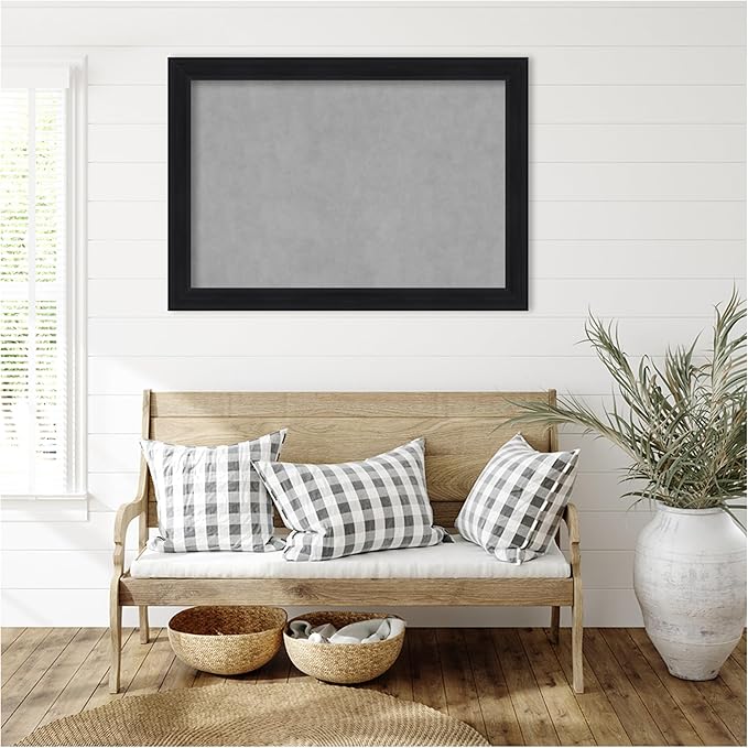 Amanti Art Black Framed Magnetic Board 29x41 Large Vision Board - Image 6