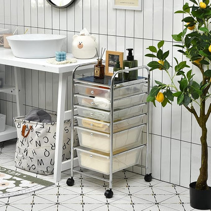 RELAX4LIFE 6-Drawer Rolling Storage Cart - Image 2