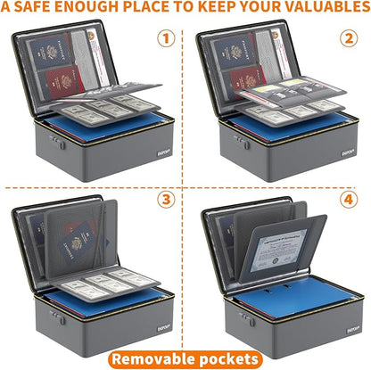ENGPOW Fireproof Document Box, Hard Case File Box - Image 8