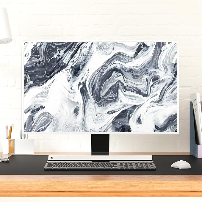 Baocicco Abstract Gray Marble Waterproof 40, 42，43 Inch Television Cover - Image 4