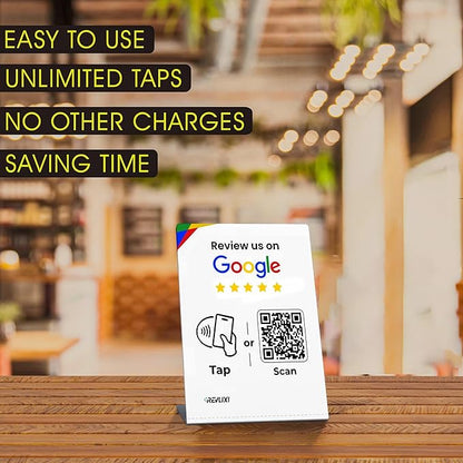 REVLIXI Google Review Stand- Boost Reviews w/Reusable Google Review Tap Card - Image 3