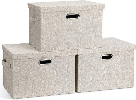 Graciadeco Large Quart Collapsible Stackable Storage Bins by GraciadecoStorage