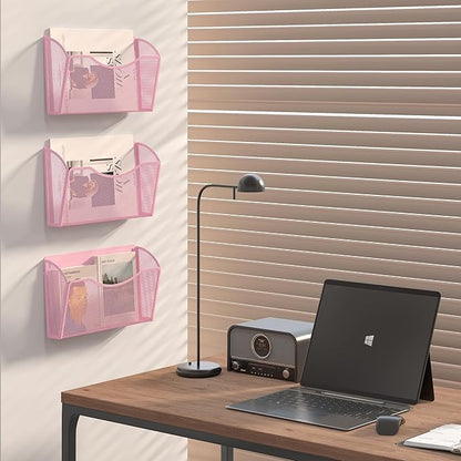 EasyPAG 3 Single Pocket Wall File Organizer, Mesh Hanging File Folder Organizer - Image 5