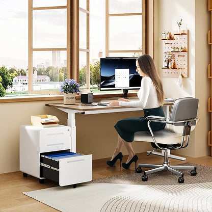 MIIIKO Mobile Filing Cabinet 3 Drawer, Filing Cabinets - Image 6
