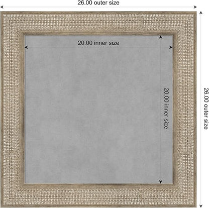 Amanti Art Silver Framed Magnetic Board 26x26 Medium Vision Board - Image 3