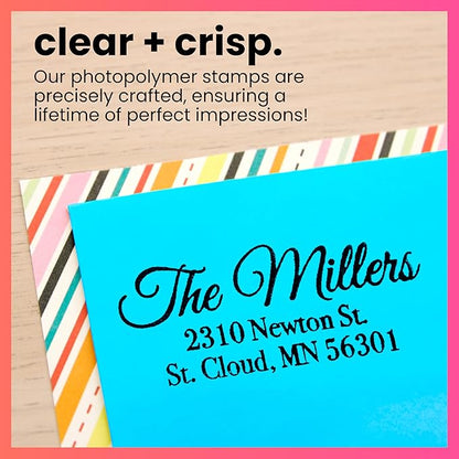 ExcelMark Personalized Return Address Stamp – Custom Self Inking Rubber Stamp - Image 4