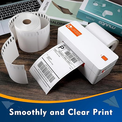 L LIKED 3300 PCS 4"x6" Direct Thermal Shipping Labels, Perforated White & - Image 4
