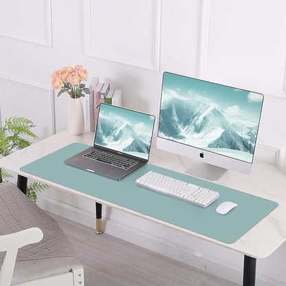 Leather Desk pad Protector, 47 * 17in Large Desk mat - Image 8