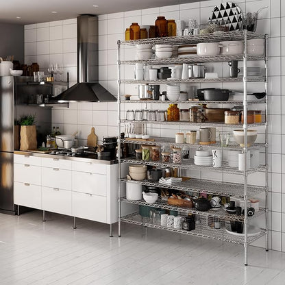 Regal Altair 21" Deep x 60" Wide x 86" Height Wire Shelving Kit | 10-Tier | NSF - Image 6