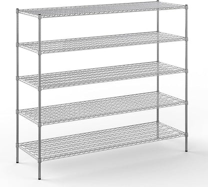 Regal Altair 24" Deep x 72" Wide x 64" Height Wire Shelving Kit | 5-Tier | NSF by Regal+Altair