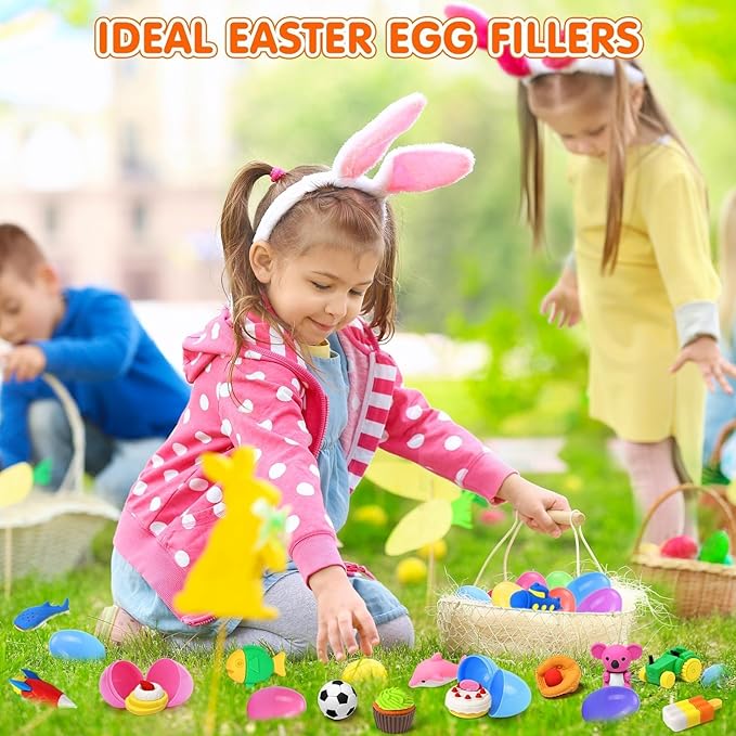 140 Pack Animal Erasers for Kids 3D Puzzle Mini Pencil Eraser Bulk Desk Pets - Image 4