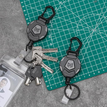 MNGARISTA 2-Pack Retractable Keychain, Heavy Duty Carabiner Badge Holder - Image 2