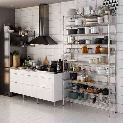 Regal Altair 14" Deep x 48" Wide x 86" Height Wire Shelving Kit | 10-Tier | NSF - Image 6
