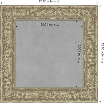Amanti Art Silver Framed Magnetic Board 23x23 Small Vision Board - Image 2