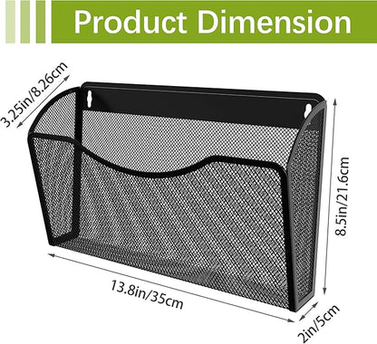 EasyPAG Single Pocket Wall File Organizer, Mesh Hanging File Folder Organizer - Image 4